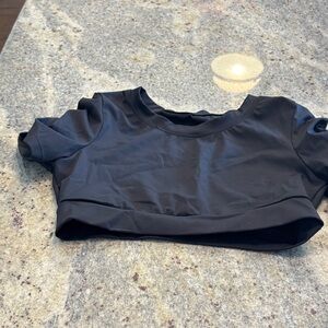 Werk Black Women's Atletic Crop Top